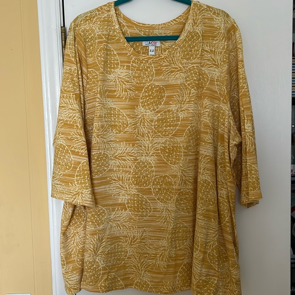 Denim and co 3 x tunic. Like new. 3/4 sleeve